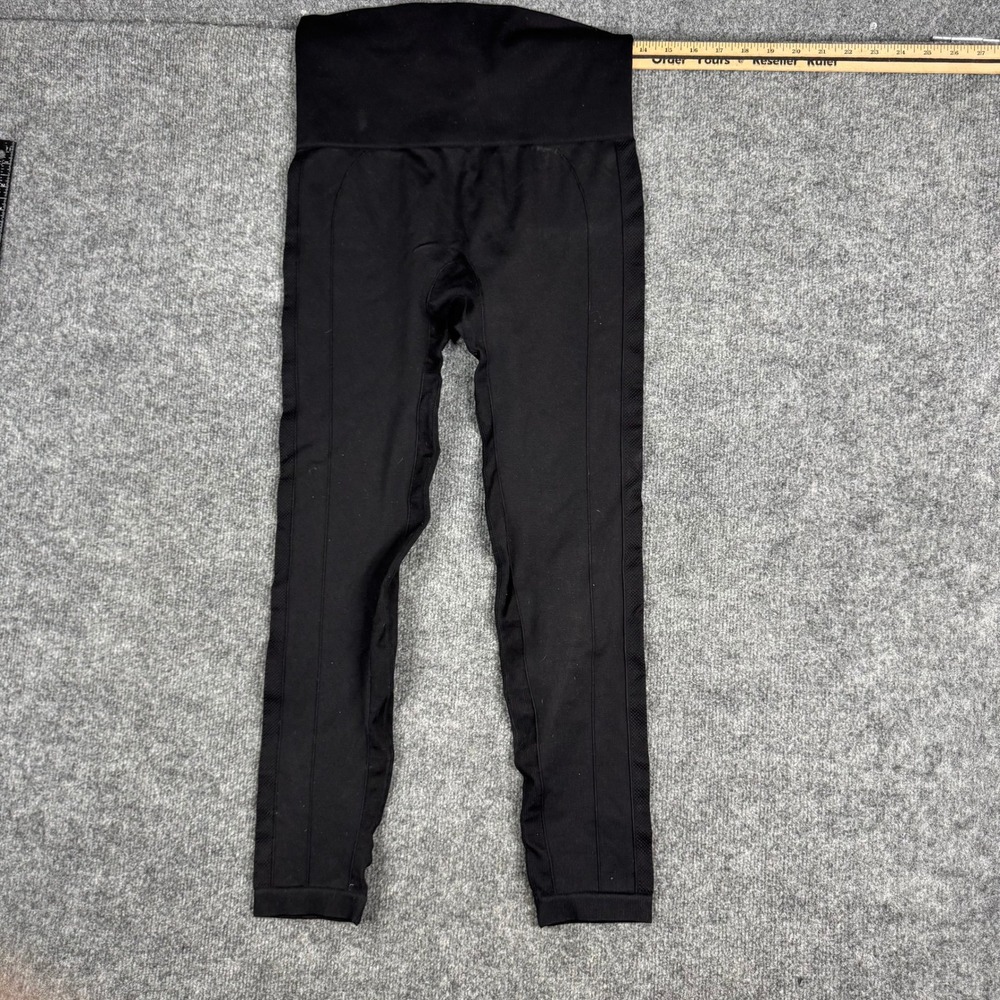 Homma Leggings Womens XL Black High Waisted Seamless‎ Athletic Yoga Pants TC102